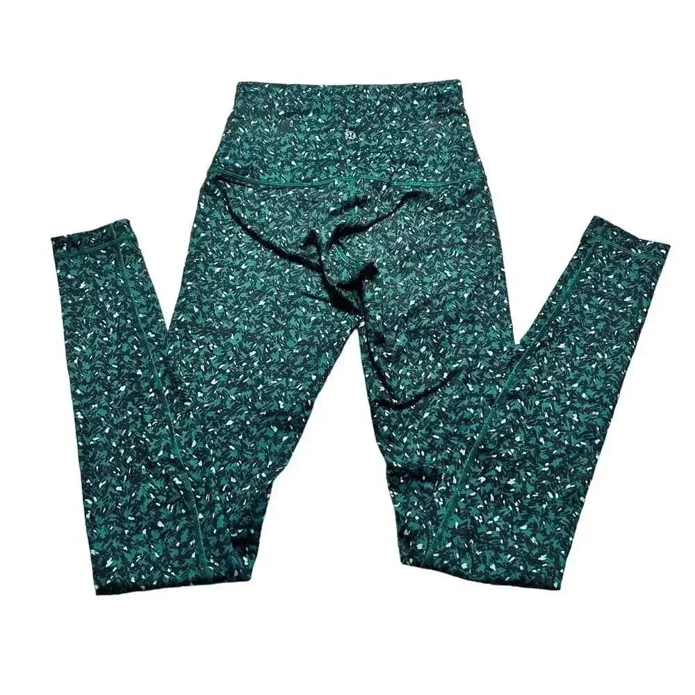 LULULEMON Leggings Wunder Under Pant Hi-Rise
Abstract Green Size 4